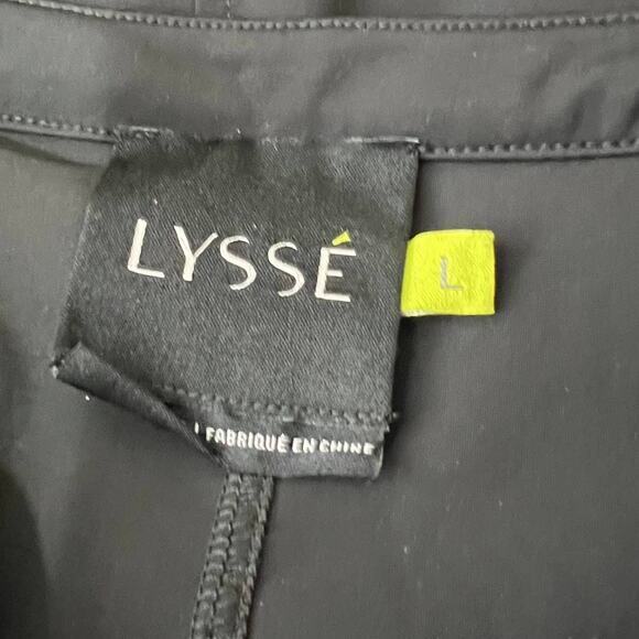 Lysse Sharon Black Lace Up Oversized Tunic Top Size L NWOT - Picture 12 of 13